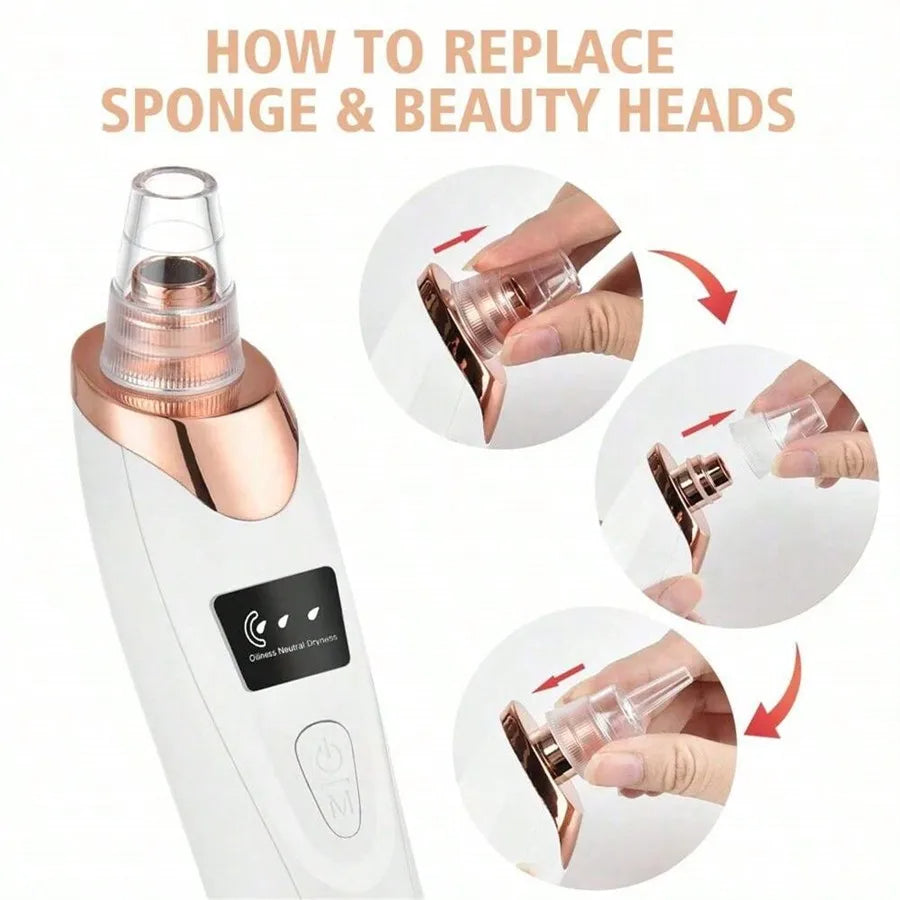 Electric Blackhead Vacuum Remover Deep Pore Cleansing Facial Skin Care Tool