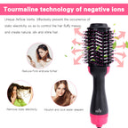 4-in-1 Hair Dryer Brush Volumizer Straightener Styling Tool
