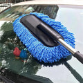 Car Cleaning Mop Brush with Long Handle – Soft Microfiber Retractable Car Wash Mop