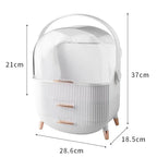 Transparent Makeup Organizer with Drawer | Large Capacity Cosmetic & Jewelry Storage