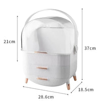 Transparent Makeup Organizer with Drawer | Large Capacity Cosmetic & Jewelry Storage