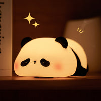 Panda LED Night Light Touch Sensor – Cute Cartoon Silicone Kids Night Lamp | Bedside Bedroom Decor & Holiday Gift Light for Children Pakistan