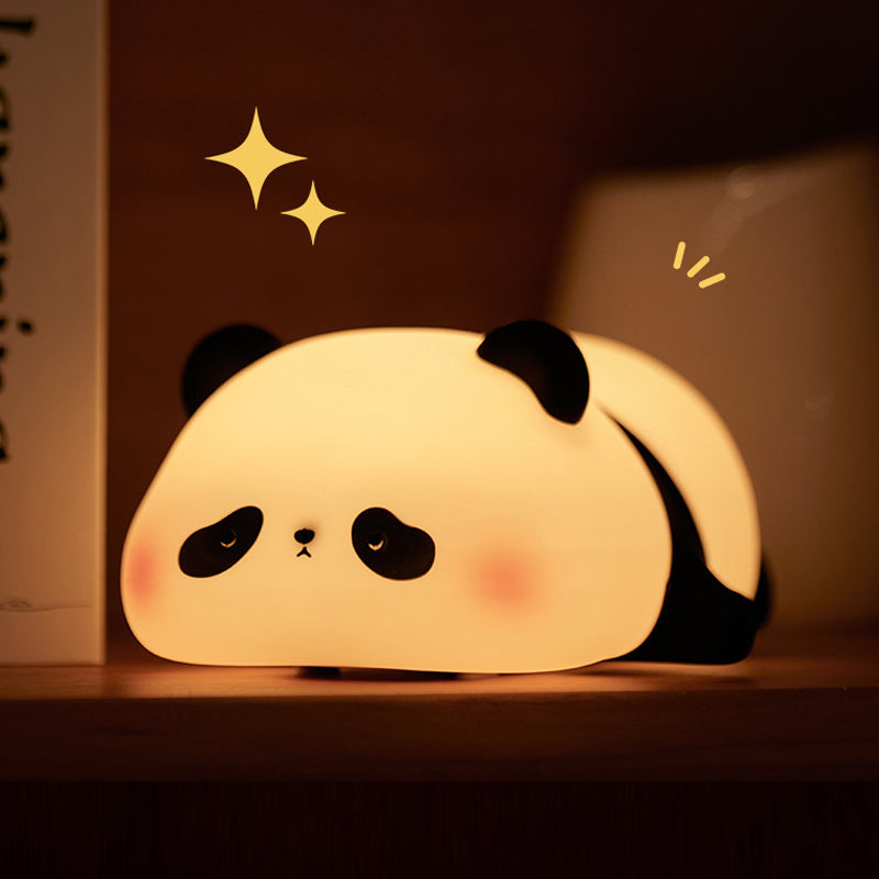 Panda LED Night Light Touch Sensor – Cute Cartoon Silicone Kids Night Lamp | Bedside Bedroom Decor & Holiday Gift Light for Children Pakistan