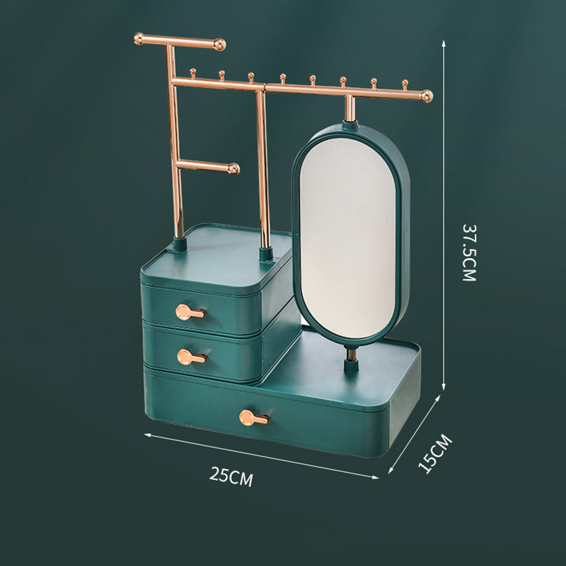 Jewelry & Makeup Organizer Box | Large Capacity Necklace & Cosmetic Storage Pakistan