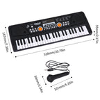 Electronic Keyboard Piano With Microphone Stereo Music Organic