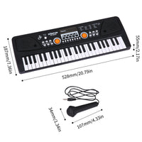 Electronic Keyboard Piano With Microphone Stereo Music Organic