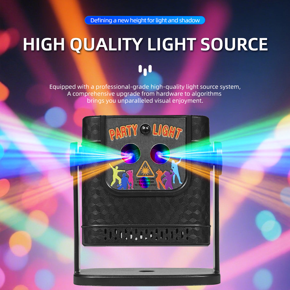 USB Laser Party Lights DJ Disco Projector Portable Light