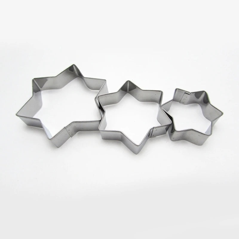 12 Piece Stainless Steel Baking Mold Set DIY Cake Cookie Tools