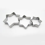 12 Piece Stainless Steel Baking Mold Set DIY Cake Cookie Tools