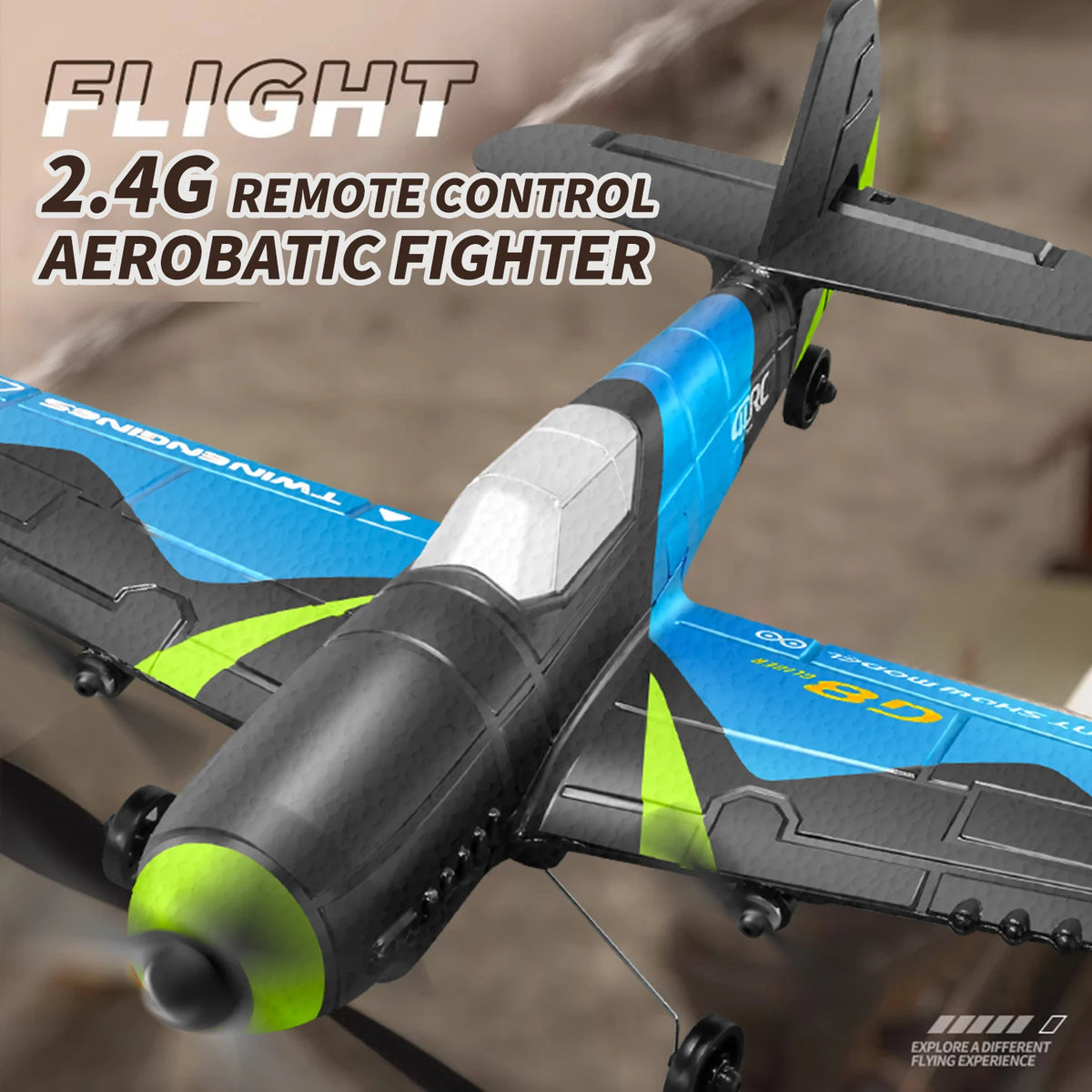 G8 RC Fighter Plane LED Remote Control EPP Foam Glider Aircraft