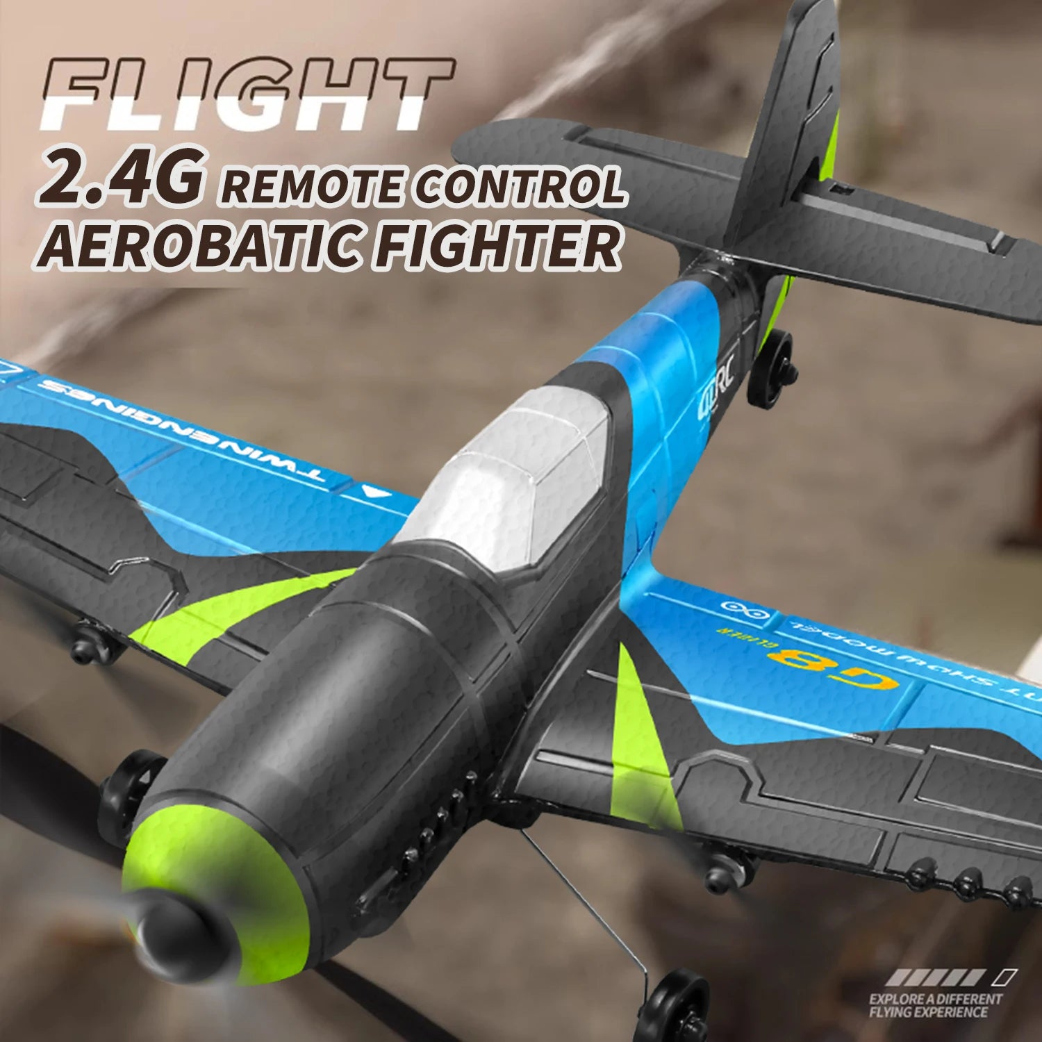 G8 RC Fighter Plane LED Remote Control EPP Foam Glider Aircraft