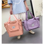 Foldable Large Capacity Travel Cloth Tote Multi Pocket Storage Bag