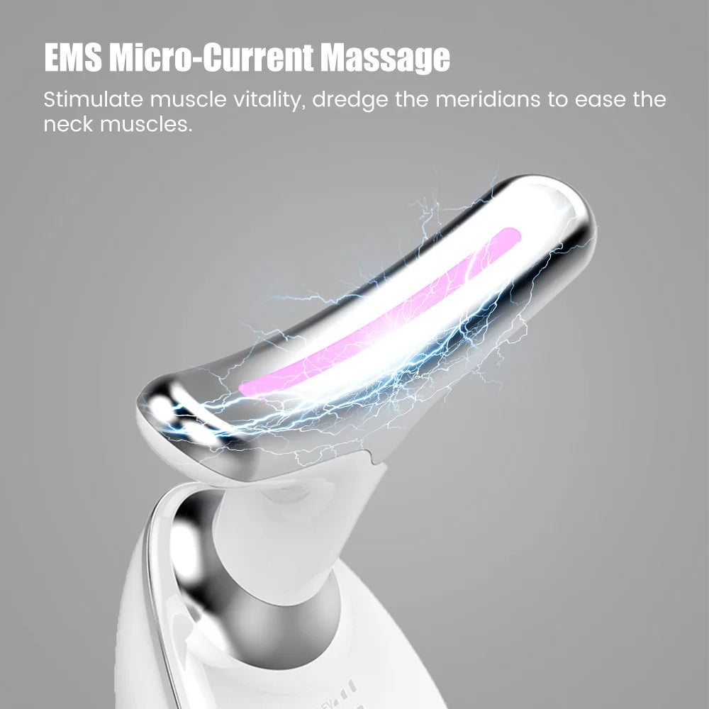 EMS Face Neck Lift Device LED Therapy Anti Wrinkle Massager