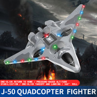 Drop Proof RC Fighter Jet Drone LED Stunt Flying Toy