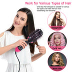 4-in-1 Hair Dryer Brush Volumizer Straightener Styling Tool