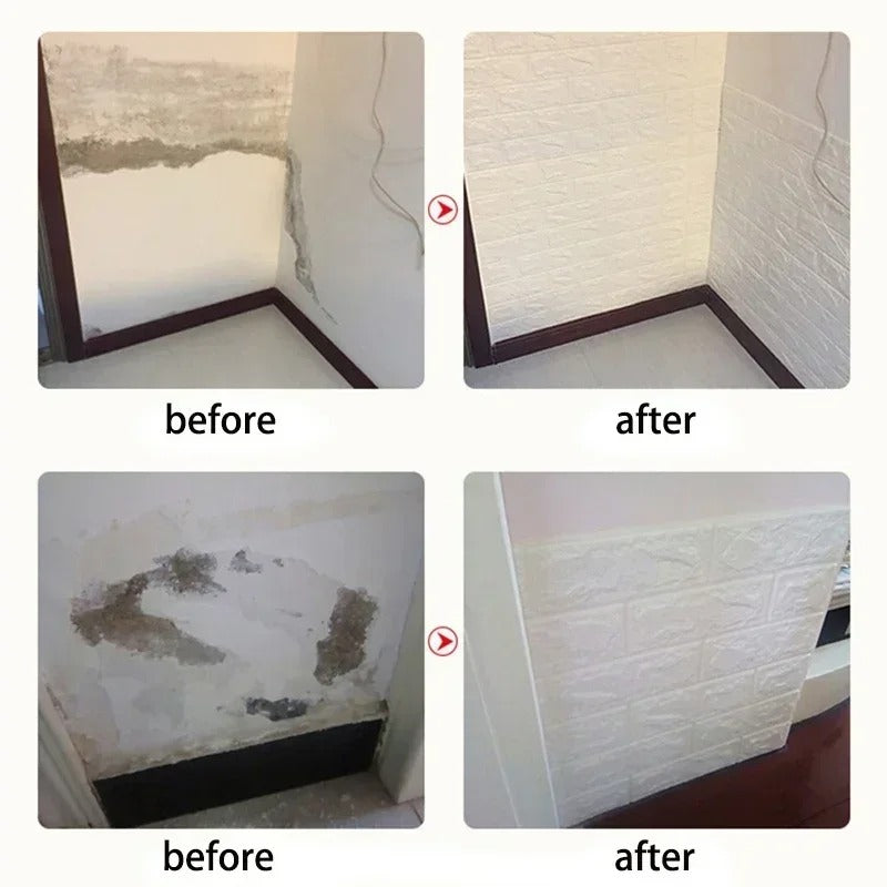 3D Brick Wallpaper Self Adhesive Waterproof Wall Sticker Home Decor