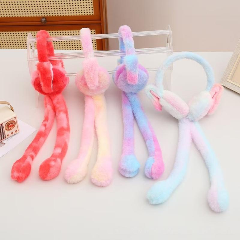 Soft Plush Rabbit Ear Muffs Warm Stylish Winter Protection