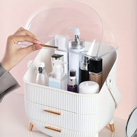 Clear Cosmetic Storage Box Luxury Makeup Organizer Drawer Cabinet Pakistan