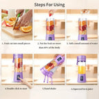 Portable Mini Electric Juicer USB Smoothie Blender Fruit Cup