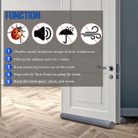 94CM Flexible Door Bottom Seal Strip Waterproof Dustproof Soundproof Guard