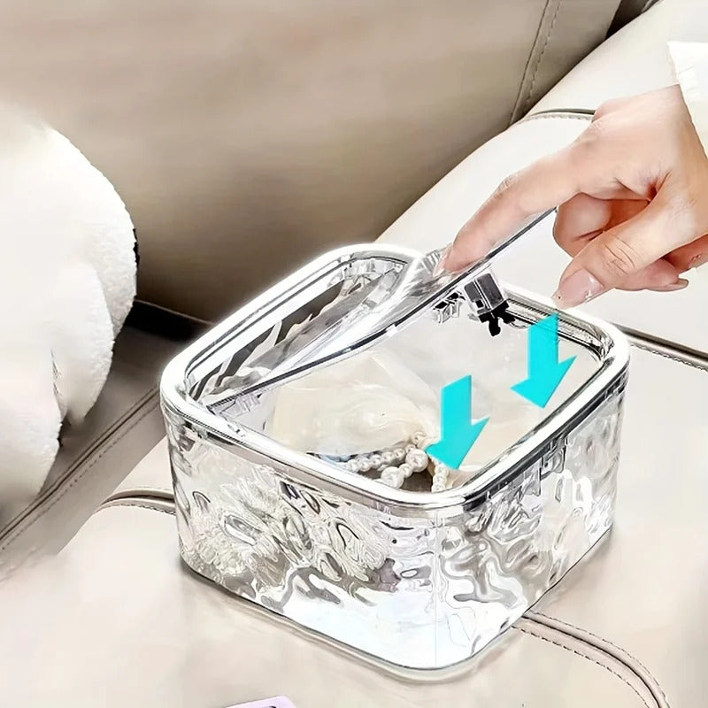 Clear Acrylic Hair Accessories Organizer Storage Box Headband Tie Holder