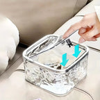 Clear Acrylic Hair Accessories Organizer Storage Box Headband Tie Holder