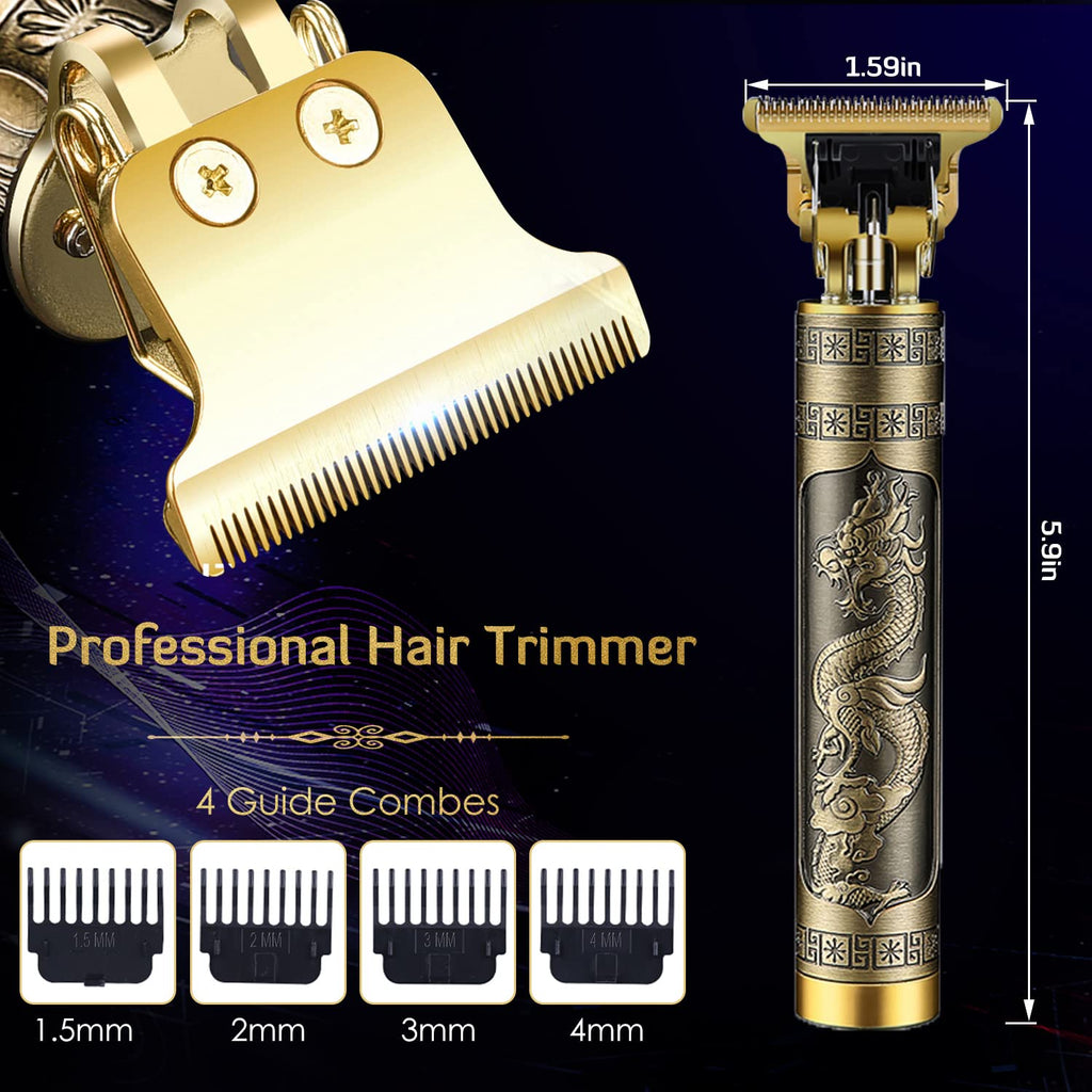 Professional T9 Hair Clipper Cordless Beard Trimmer USB Grooming