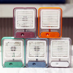 3-in-1 Desktop Mini Air Cooler USB Humidifying LED Fan