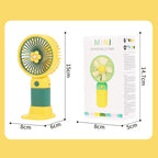 2026 Portable Mini Handheld Fan USB Rechargeable Stylish Desk