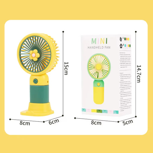 2026 Portable Mini Handheld Fan USB Rechargeable Stylish Desk