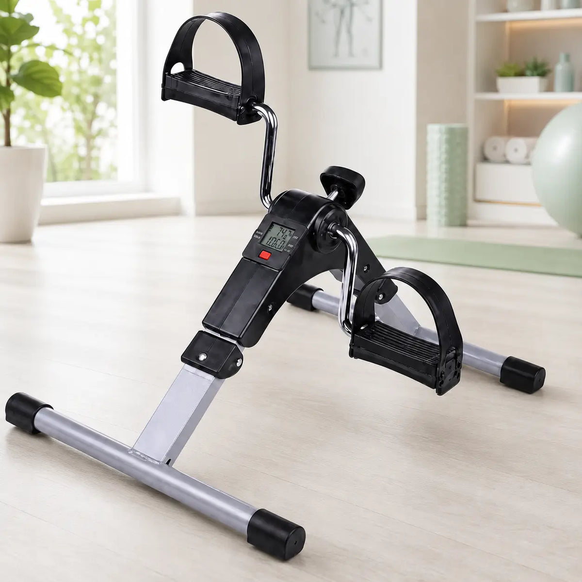 Digital Pedal Exerciser for Convenient Home Arm and Leg Workouts