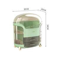 Transparent Makeup Organizer with Drawer | Large Capacity Cosmetic & Jewelry Storage