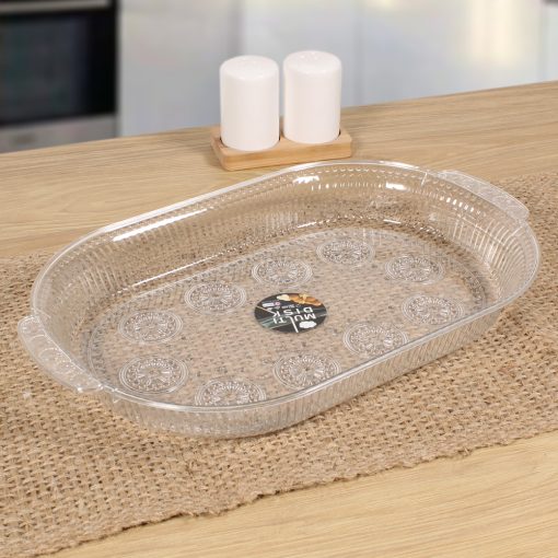 legant Oval Glass Snack Fruit Salad Dessert Serving Plate