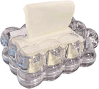 Transparent Bubble Tissue Box Abstract Desktop Tissue Holder Organizer