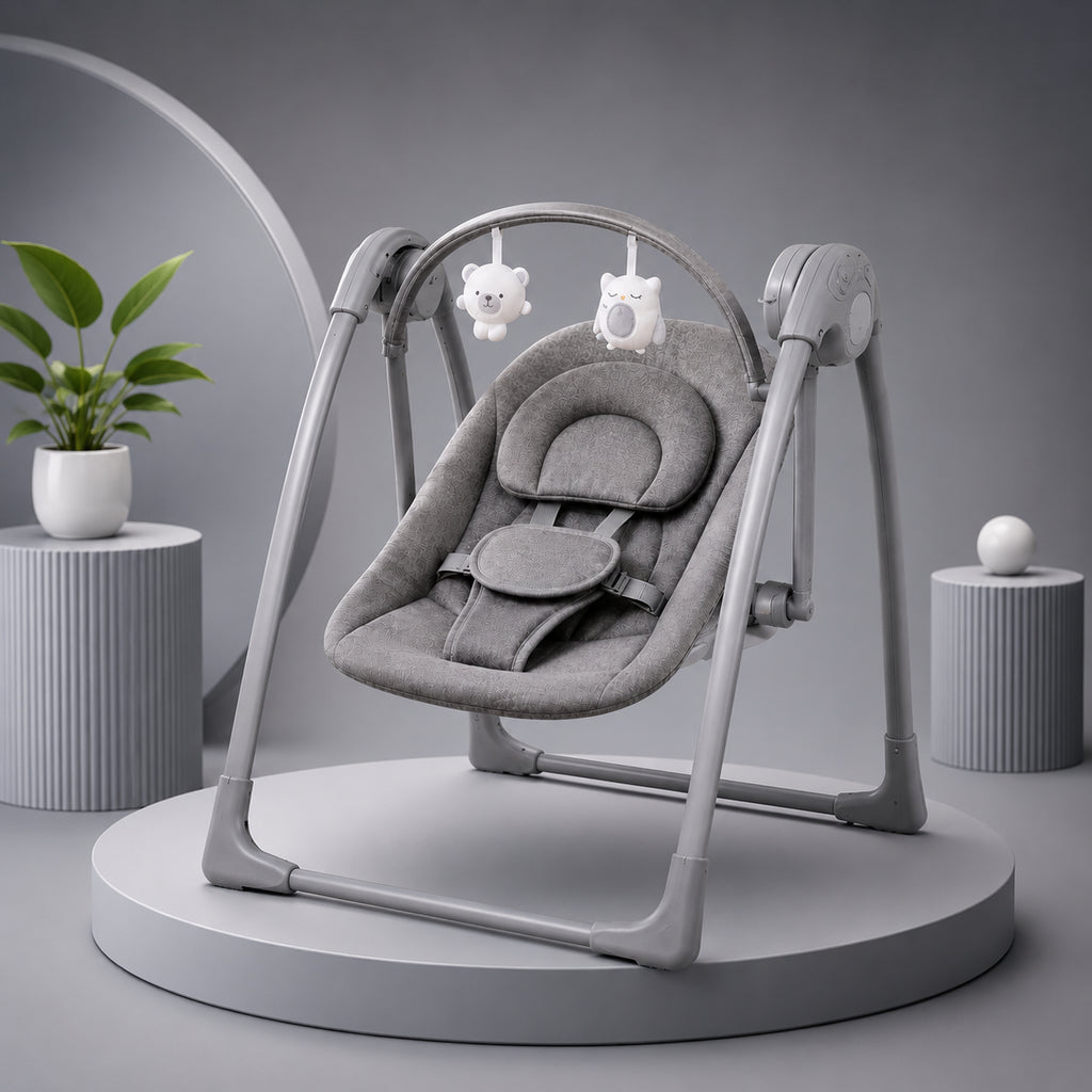Multifunctional Electric Baby Rocking Chair Folding Newborn Bouncer High Seat Comfort