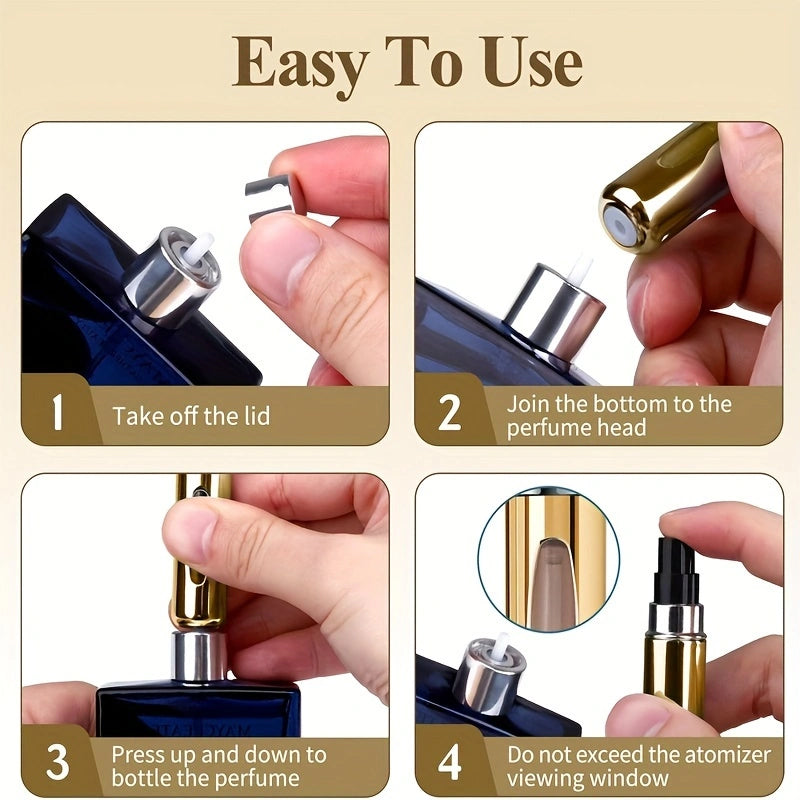 Refillable Mini Perfume Atomizer Portable Travel Spray Cosmetic Bottle