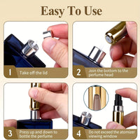 Refillable Mini Perfume Atomizer Portable Travel Spray Cosmetic Bottle