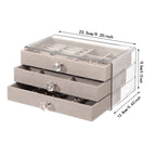 Luxury Leather Jewelry Storage Box | Portable Jewelry Case Pakistan