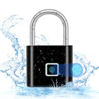 Fingerprint Smart Padlock USB Rechargeable Waterproof Anti Theft Lock