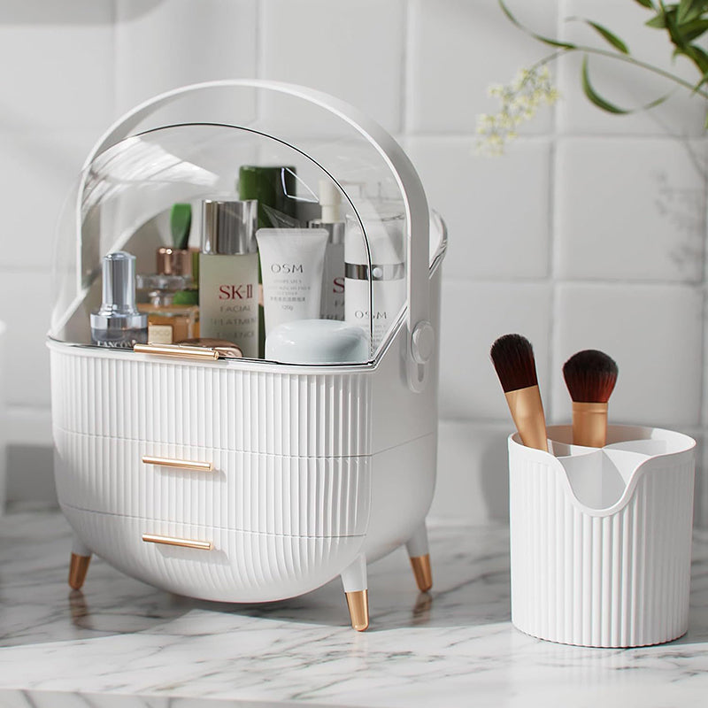 Clear Cosmetic Storage Box Luxury Makeup Organizer Drawer Cabinet Pakistan