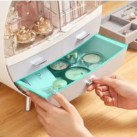 Desktop Acrylic Makeup Organizer Jewelry Skincare Cosmetic Storage Drawer Box