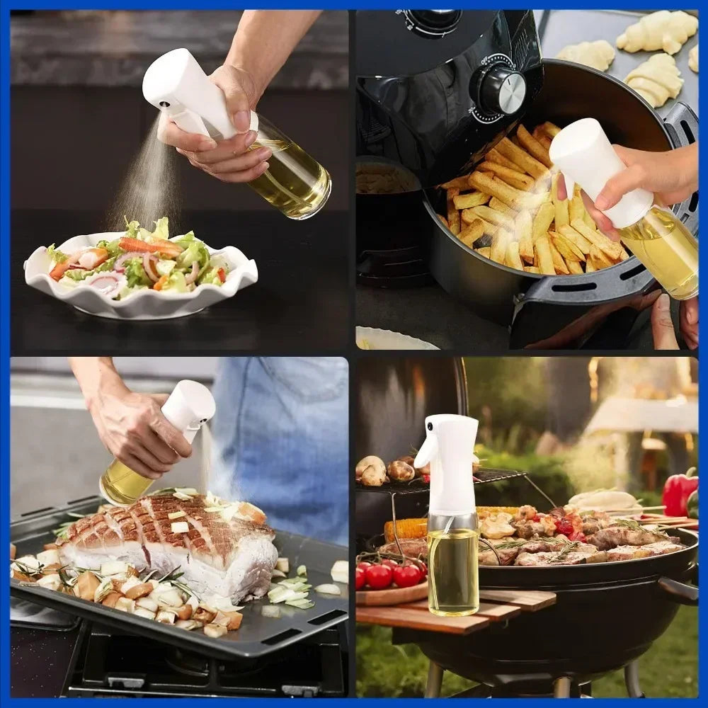 200ML Oil Spray Bottle Olive Oil Mister Air Fryer Kitchen