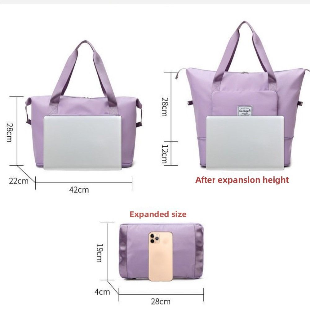 Foldable Large Capacity Travel Cloth Tote Multi Pocket Storage Bag