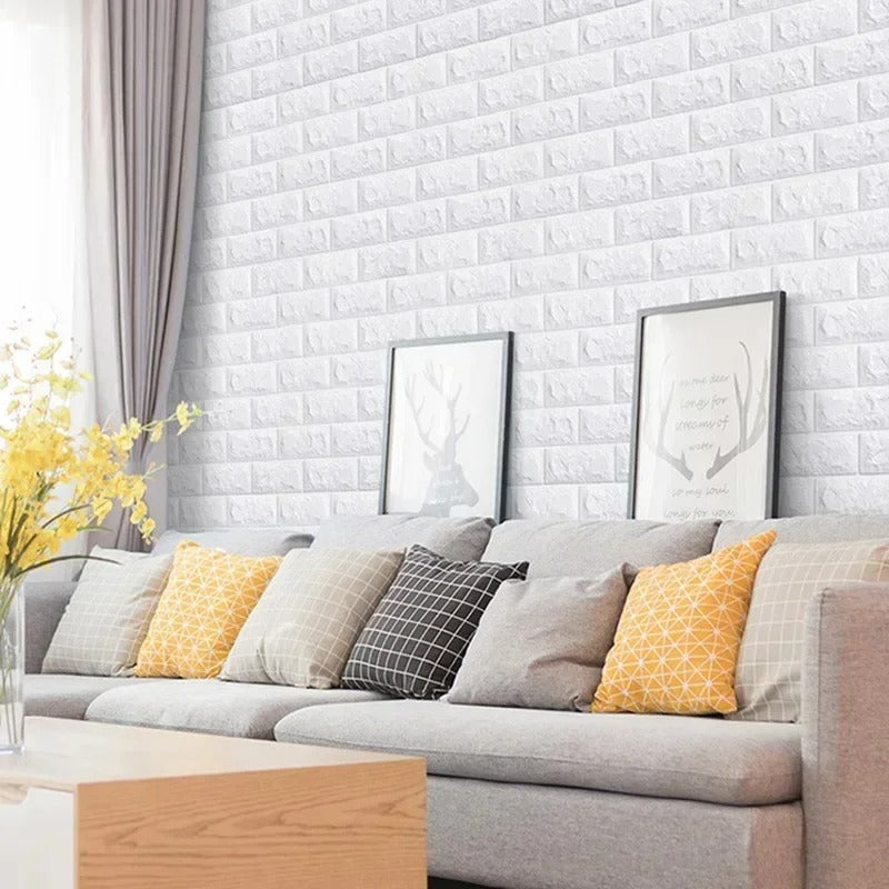 3D Brick Wallpaper Self Adhesive Waterproof Wall Sticker Home Decor