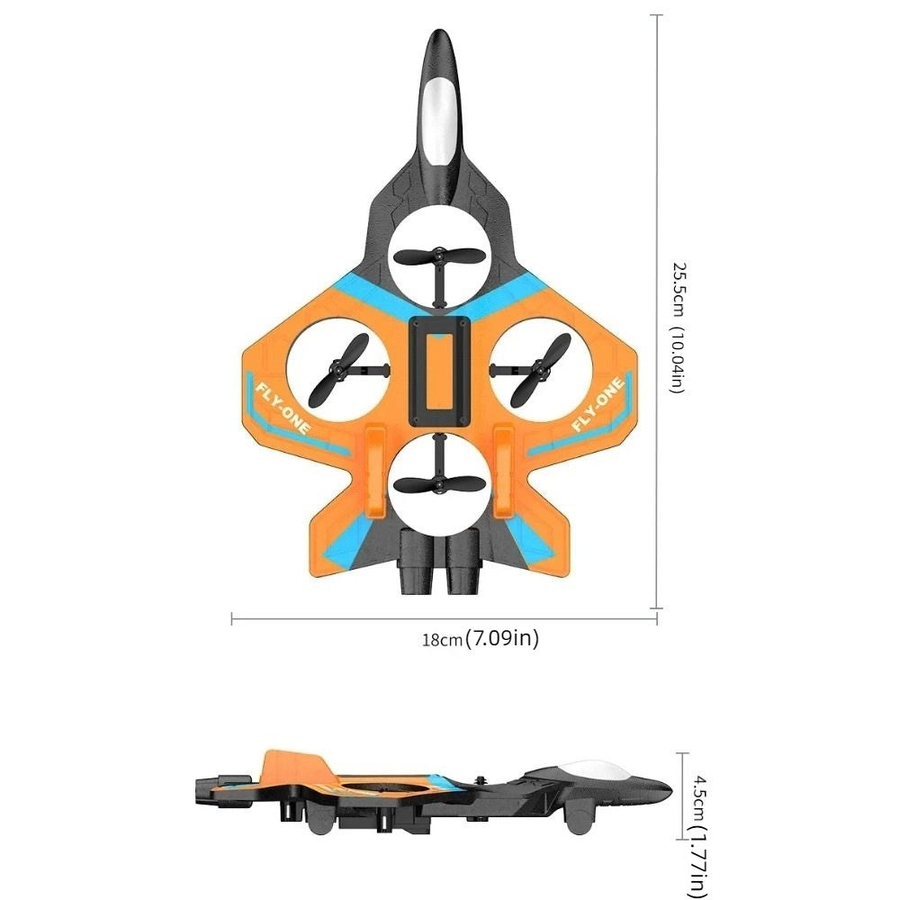 EPP Foam RC Fighter Drone Gravity Sensing Helicopter Jet Toy Lights