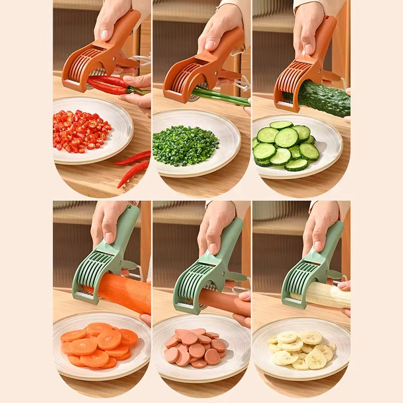 Stainless Steel Vegetable Fruit Slicer Multi Functional Kitchen Tool