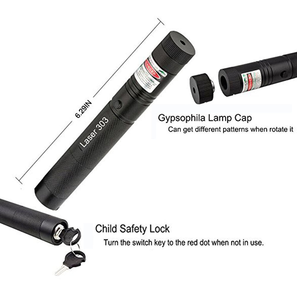 Portable USB Green Laser Pointer Rechargeable Mini Detachable Hunting Pen Device