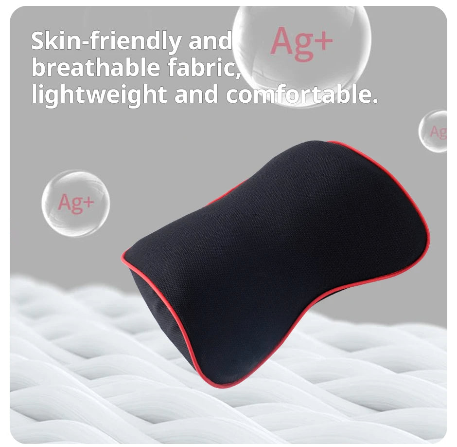 Memory Foam Car Neck Pillow Headrest Support Cushion Breathable