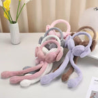 Soft Plush Rabbit Ear Muffs Warm Stylish Winter Protection
