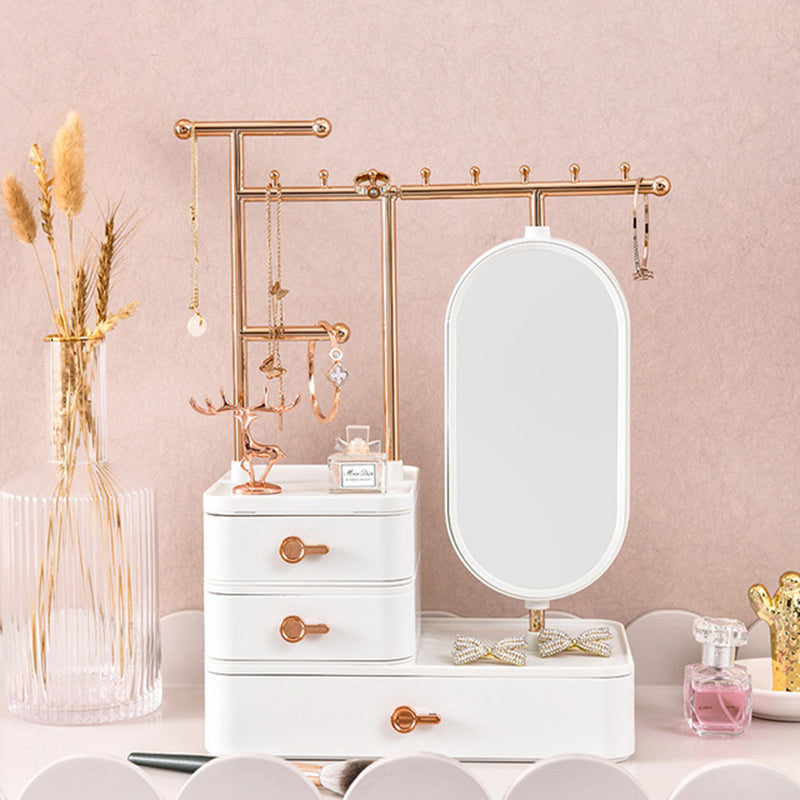 Jewelry & Makeup Organizer Box | Large Capacity Necklace & Cosmetic Storage Pakistan